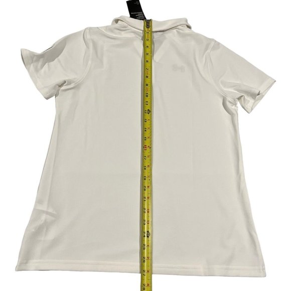 Under Armour‎  Heatgear  PERFORMANCE TEAM WOMEN'S POLO T-shirt Top White Size M - Picture 8 of 14
